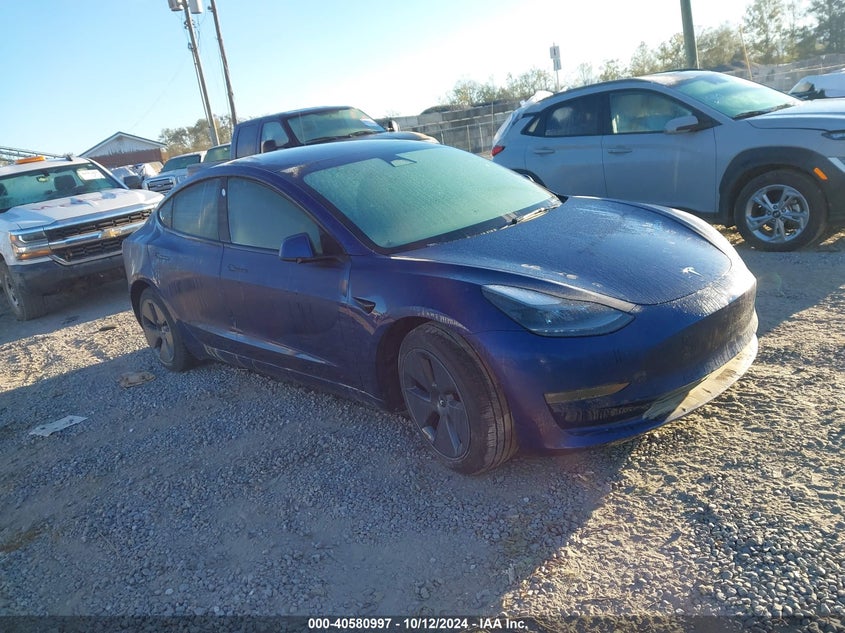 VIN 5YJ3E1EBXNF192714 2022 TESLA MODEL 3 LONG RANGE DUAL MOTOR ALL-WHEEL DRIVE