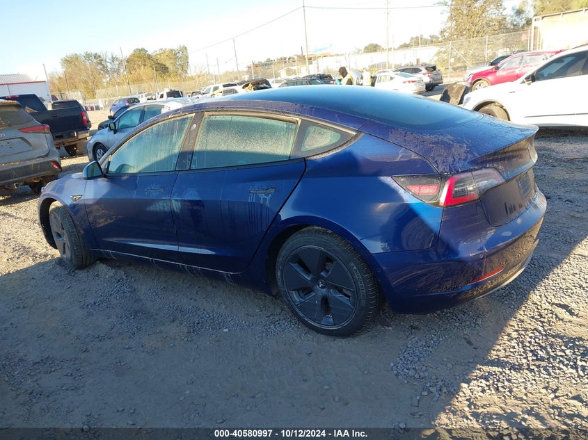 VIN 5YJ3E1EBXNF192714 2022 TESLA MODEL 3 LONG RANGE DUAL MOTOR ALL-WHEEL DRIVE
