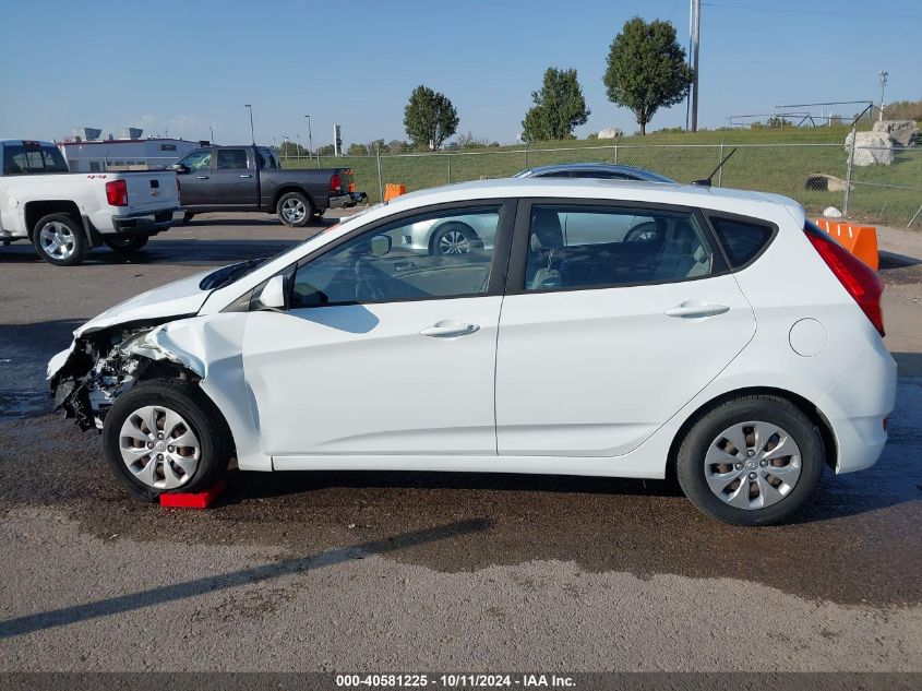 2016 Hyundai Accent Se VIN: KMHCT5AE3GU263836 Lot: 40581225