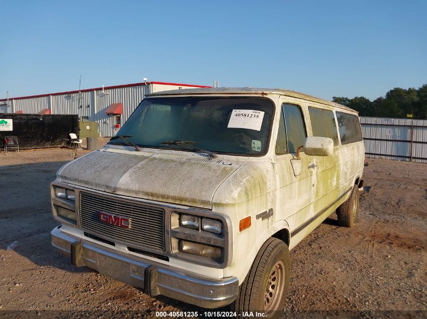 1992 GMC Rally Wagon G3500 VIN: 2GJGG39K3N4502598 Lot: 40581235