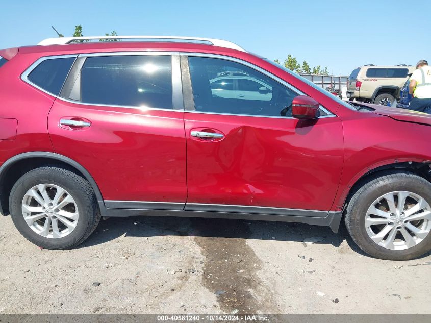2016 Nissan Rogue Sv VIN: KNMAT2MT2GP647786 Lot: 40581240