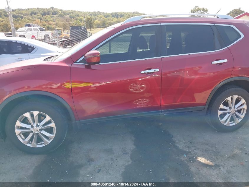 2016 Nissan Rogue Sv VIN: KNMAT2MT2GP647786 Lot: 40581240