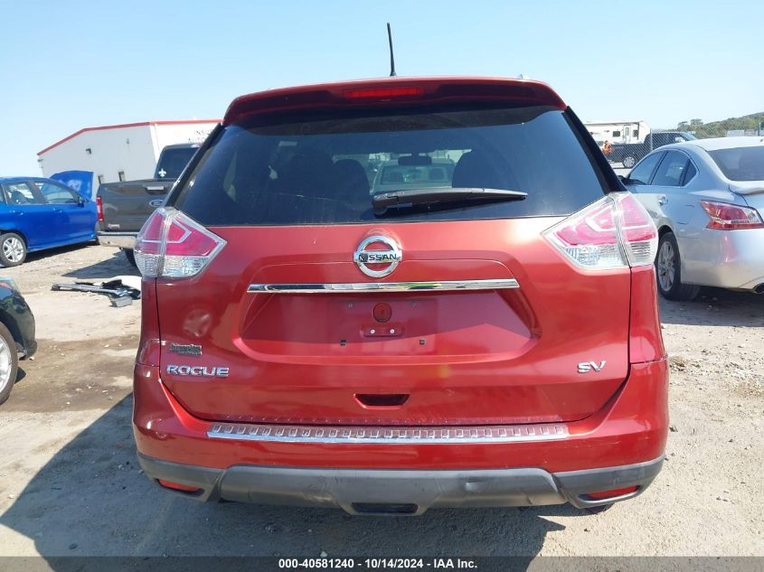 2016 Nissan Rogue Sv VIN: KNMAT2MT2GP647786 Lot: 40581240
