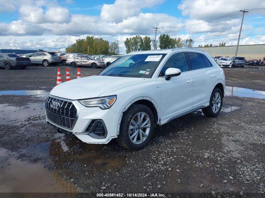 2024 Audi Q3 Premium 45 Tfsi S Line Quattro Tiptronic VIN: WA1DECF33R1034876 Lot: 40581482