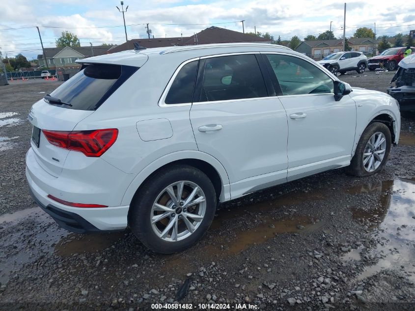 2024 Audi Q3 Premium 45 Tfsi S Line Quattro Tiptronic VIN: WA1DECF33R1034876 Lot: 40581482