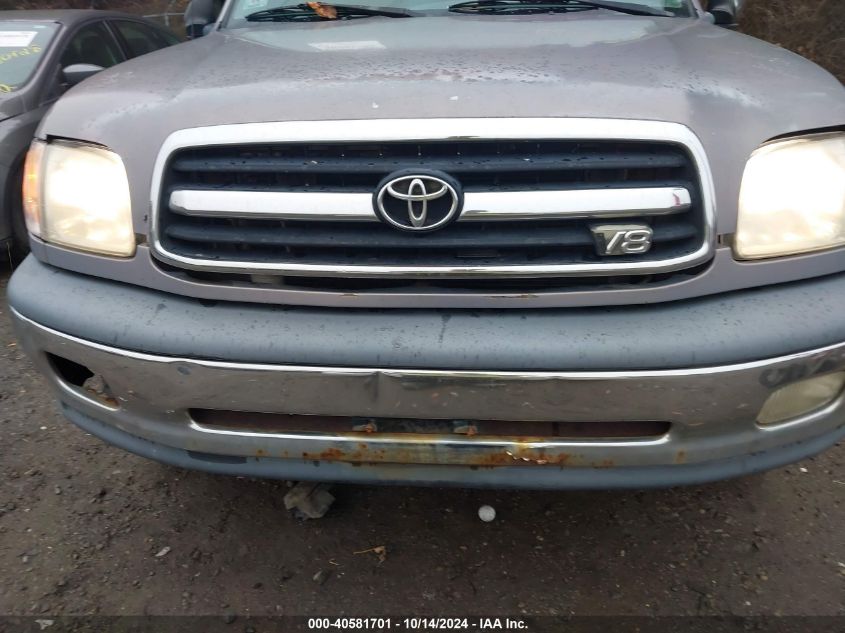 2000 Toyota Tundra Sr5 V8 VIN: 5TBBT4418YS086928 Lot: 40581701