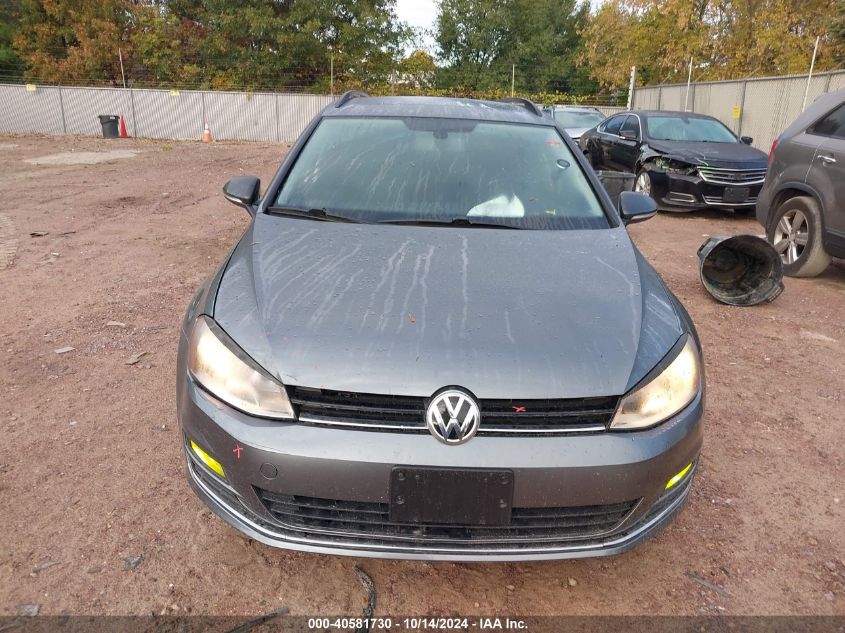 2015 Volkswagen Golf Sportwagen S/Se/Sel VIN: 3VWC17AUXFM514736 Lot: 40581730