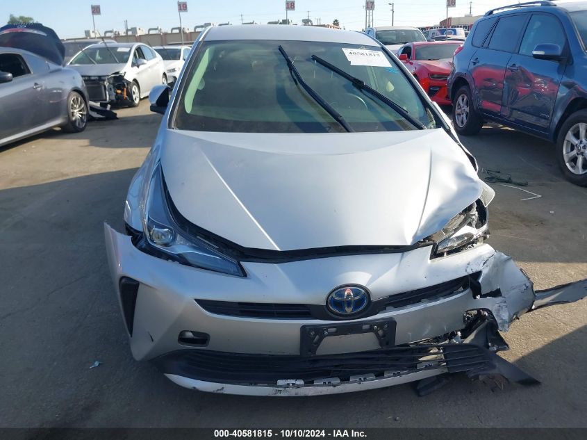 2019 Toyota Prius L Eco VIN: JTDKARFU4K3081347 Lot: 40581815