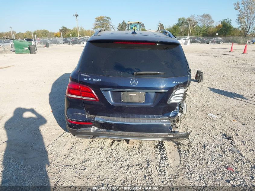 2017 Mercedes-Benz Gle 350 4Matic VIN: 4JGDA5HB3HA945043 Lot: 40581827