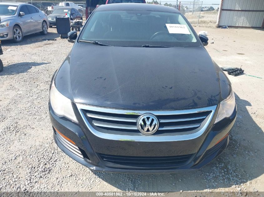 2012 Volkswagen Cc Sport VIN: WVWMN7AN6CE509717 Lot: 40581962