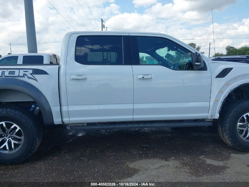 2018 Ford F-150 Raptor VIN: 1FTFW1RG9JFD69632 Lot: 40582026