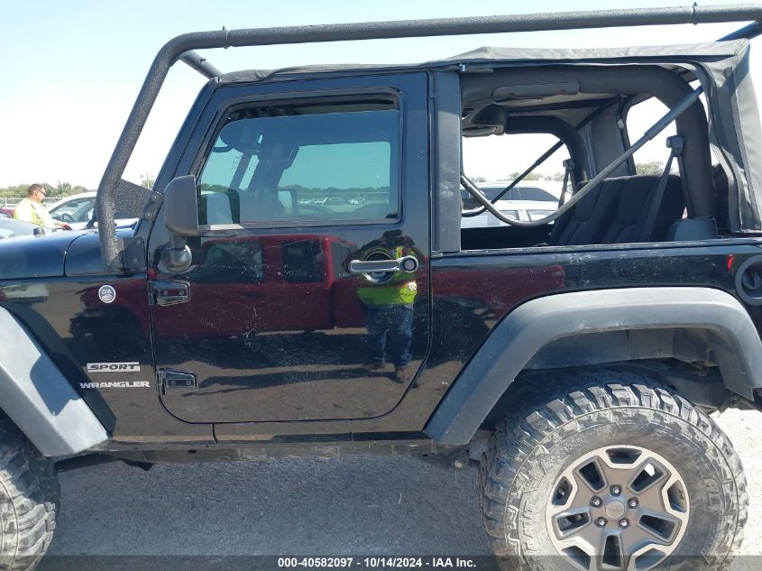 2014 Jeep Wrangler Sport VIN: 1C4AJWAGXEL192405 Lot: 40582097