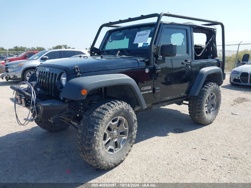 2014 Jeep Wrangler Sport VIN: 1C4AJWAGXEL192405 Lot: 40582097