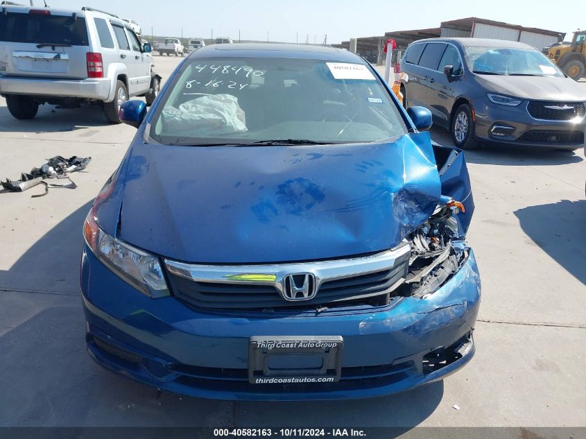 2012 Honda Civic Ex-L VIN: 19XFB2F95CE027020 Lot: 40582163