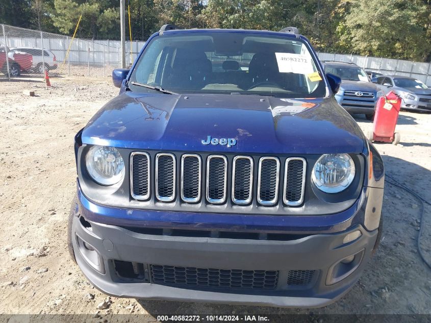 2017 Jeep Renegade Latitude Fwd VIN: ZACCJABB6HPF88023 Lot: 40582272