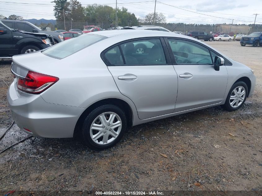 2014 Honda Civic Lx VIN: 19XFB2F58EE262835 Lot: 40582284