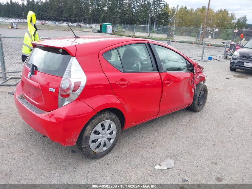 2013 Toyota Prius C Two VIN: JTDKDTB30D1544634 Lot: 40582289