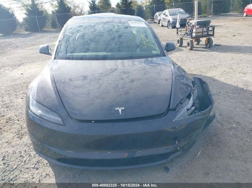 2024 TESLA MODEL 3 REAR-WHEEL DRIVE - 5YJ3E1EA0RF767352