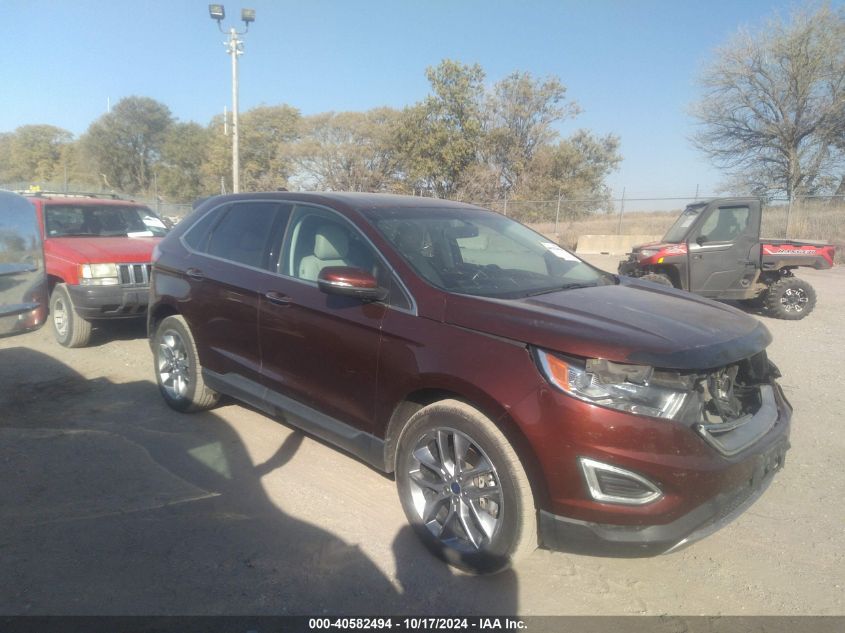 2015 Ford Edge Titanium VIN: 2FMTK4K80FBC20615 Lot: 40582494