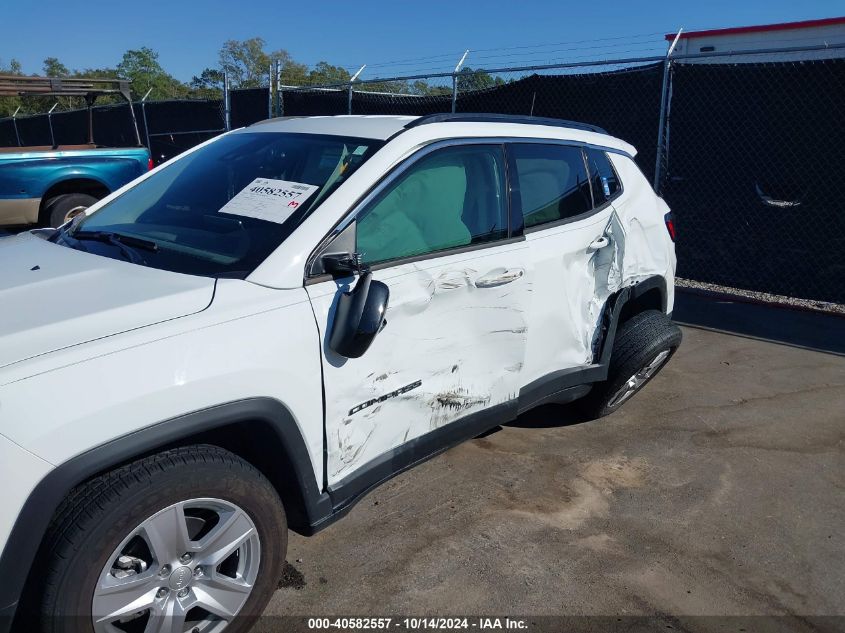 2022 Jeep Compass Latitude Fwd VIN: 3C4NJCBB8NT228907 Lot: 40582557