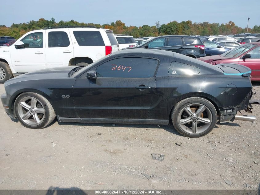 2011 Ford Mustang Gt VIN: 1ZVBP8CF4B5168018 Lot: 40582647