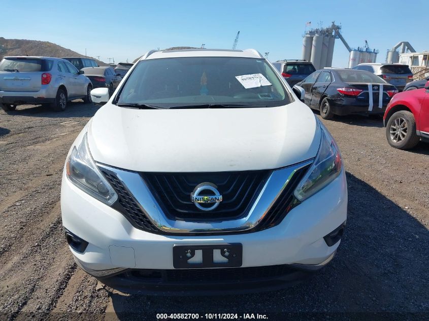 5N1AZ2MHXJN180528 2018 Nissan Murano Sl