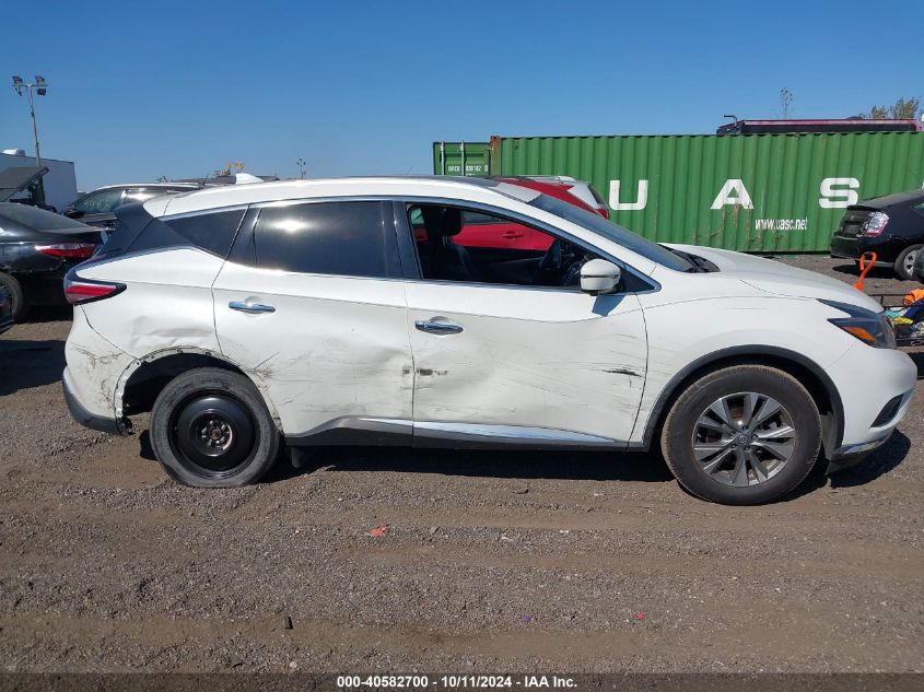 5N1AZ2MHXJN180528 2018 Nissan Murano Sl