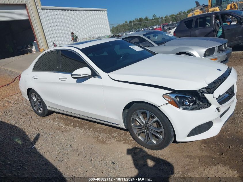 2018 Mercedes-Benz C 300 VIN: 55SWF4JB5JU262078 Lot: 40582712