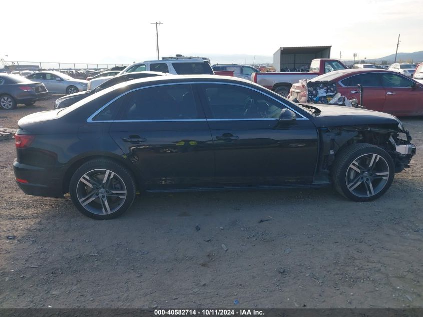 2018 Audi A4 2.0T Premium/2.0T Tech Premium VIN: WAUENAF43JA183572 Lot: 40582714