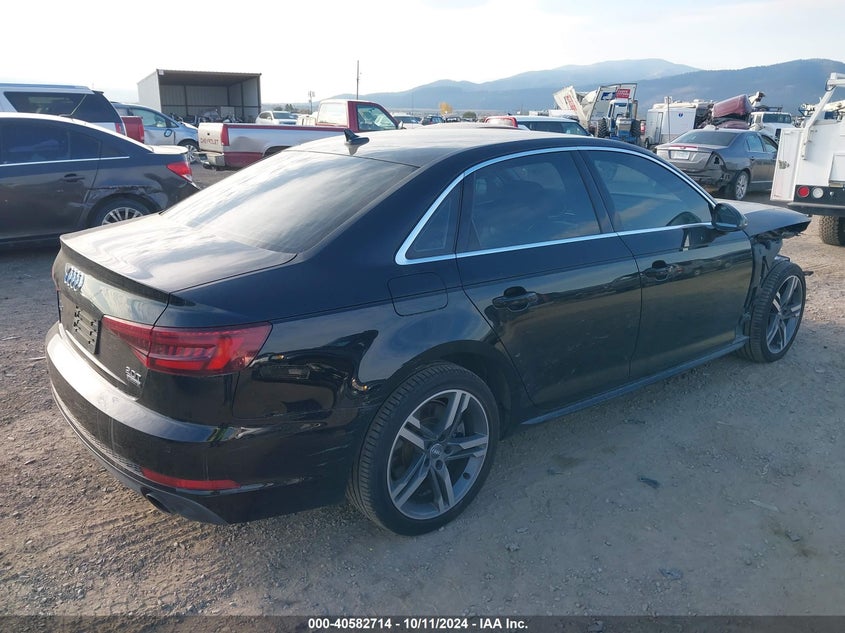 2018 AUDI A4 2.0T PREMIUM/2.0T TECH PREMIUM - WAUENAF43JA183572
