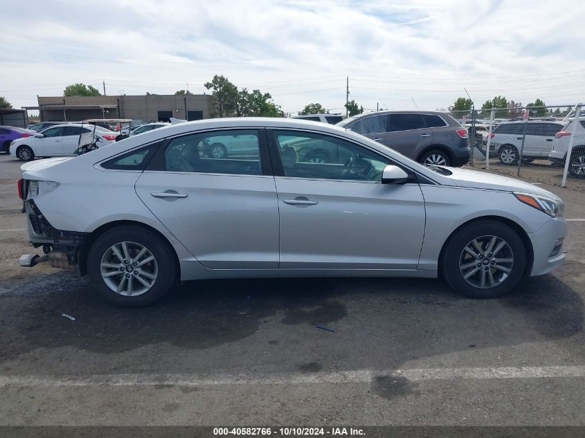 2015 Hyundai Sonata Se VIN: 5NPE24AFXFH009875 Lot: 40582766