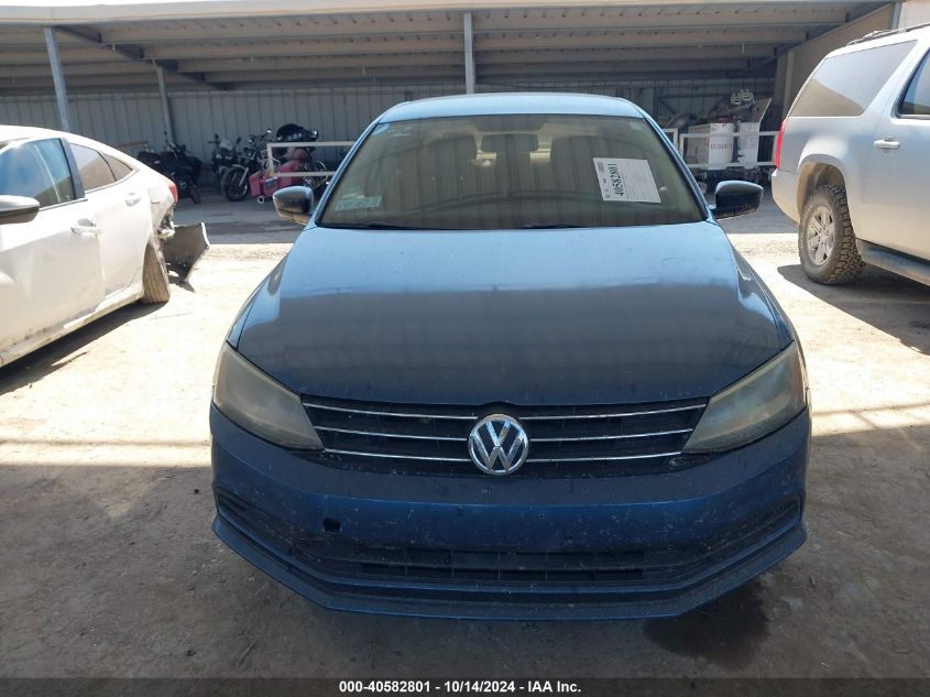 2015 Volkswagen Jetta 2.0L S VIN: 3VW2K7AJXFM250335 Lot: 40582801