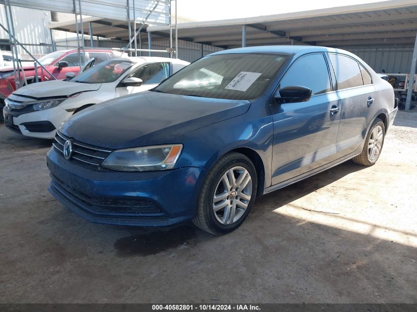 2015 Volkswagen Jetta 2.0L S VIN: 3VW2K7AJXFM250335 Lot: 40582801