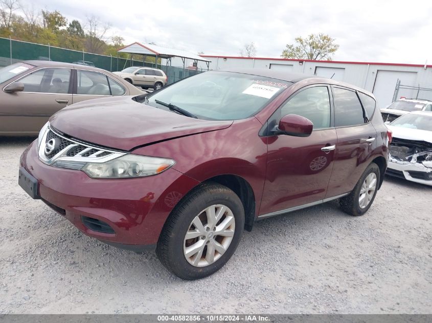 2011 Nissan Murano S VIN: JN8AZ1MWXBW169199 Lot: 40582856