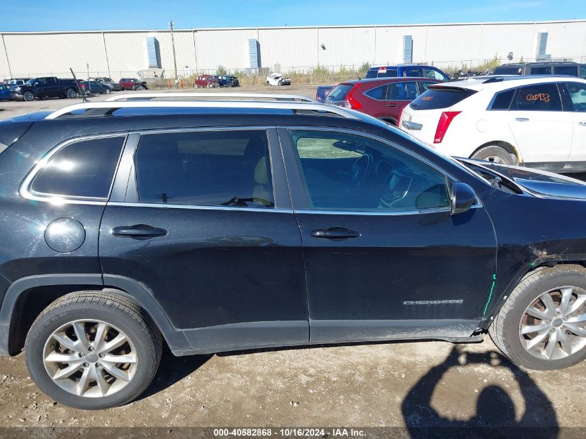 2016 Jeep Cherokee Limited VIN: 1C4PJLDS5GW114592 Lot: 40582868