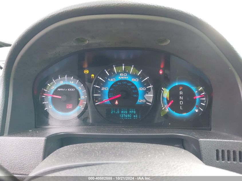 2012 Ford Fusion Sel VIN: 3FAHP0JA9CR109539 Lot: 40582885