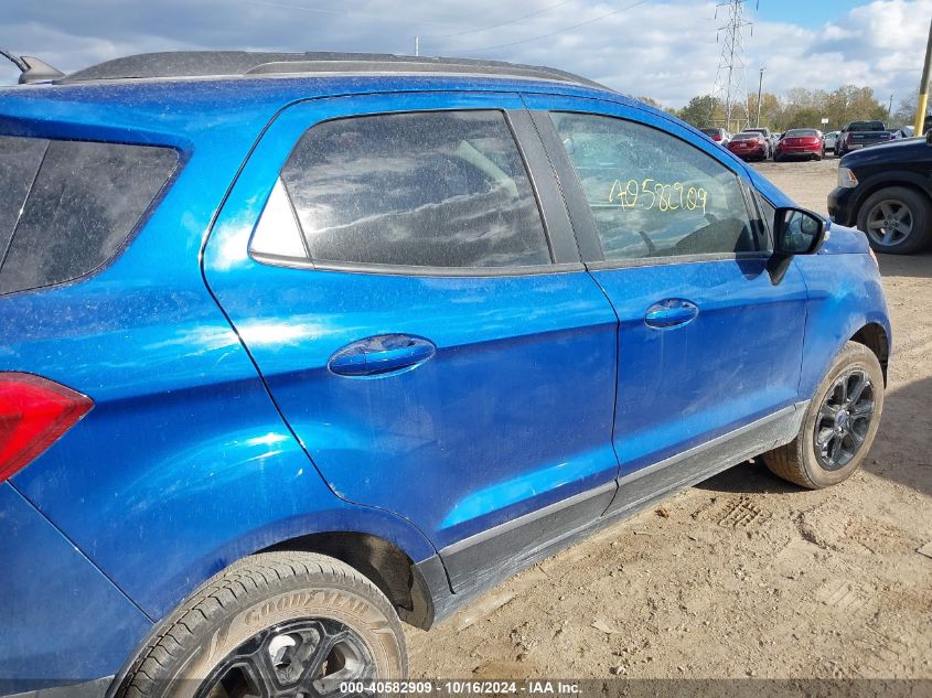 2019 Ford Ecosport Se VIN: MAJ6S3GL2KC289329 Lot: 40582909