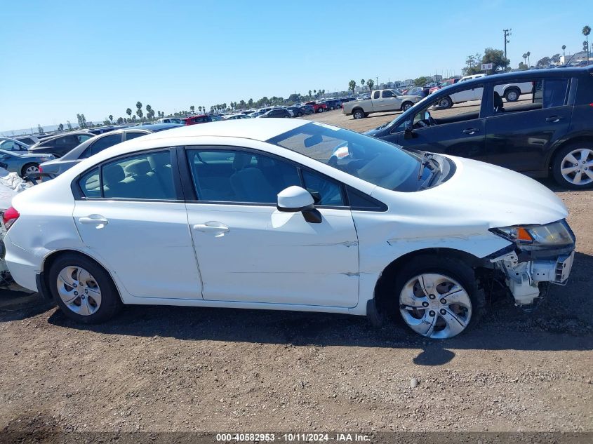 2013 Honda Civic Lx VIN: 19XFB2F52DE236245 Lot: 40582953