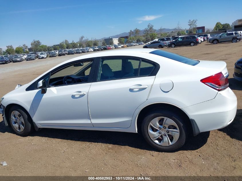 2013 Honda Civic Lx VIN: 19XFB2F52DE236245 Lot: 40582953