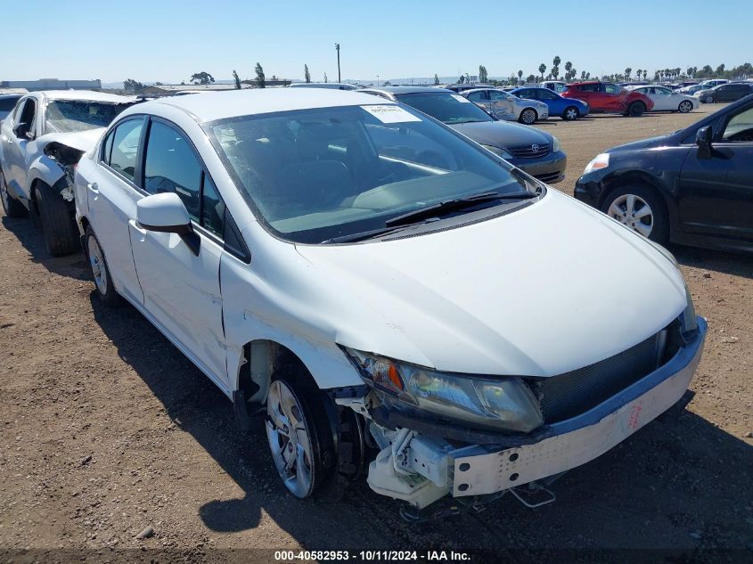 2013 Honda Civic Lx VIN: 19XFB2F52DE236245 Lot: 40582953