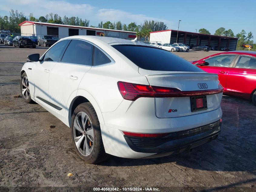 2024 Audi Q8 E-Tron S Line Premium Plus Quattro VIN: WA1CABGE5RB048497 Lot: 40583042