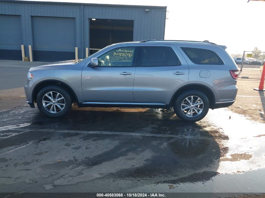 2016 Dodge Durango Limited VIN: 1C4RDJDG5GC460143 Lot: 40583068