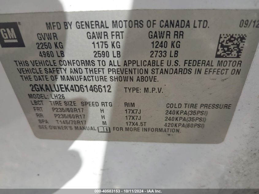 2GKALUEK4D6146612 2013 GMC Terrain Slt-1