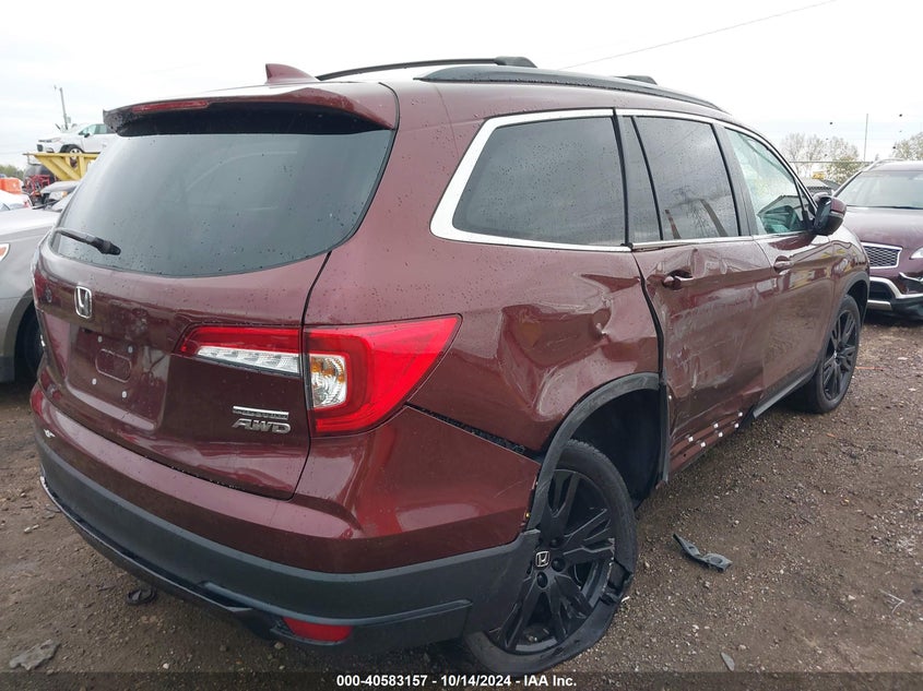 VIN 5FNYF6H2XNB100142 2022 HONDA PILOT AWD SPECIAL EDITION