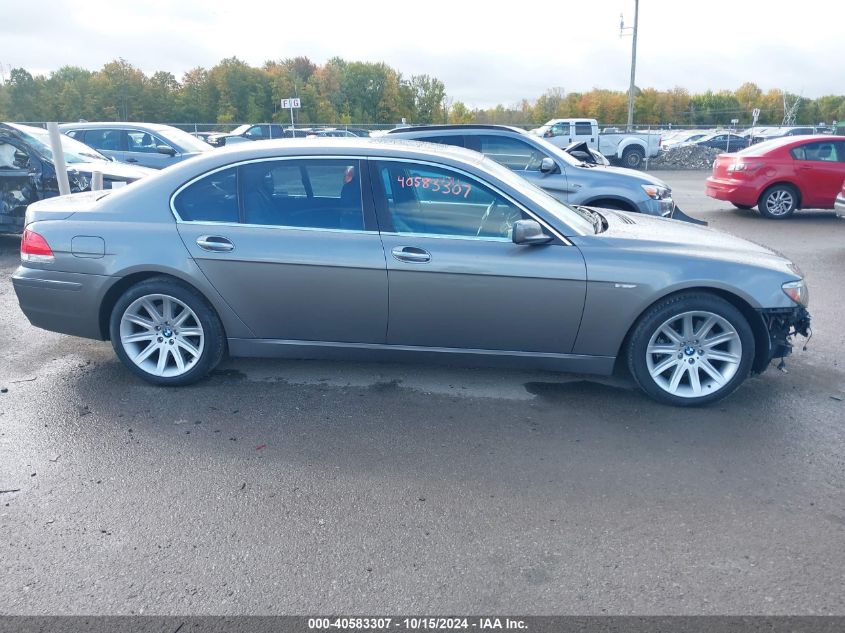 2006 BMW 750Li VIN: WBAHN83576DT33918 Lot: 40583307