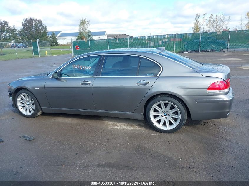 2006 BMW 750Li VIN: WBAHN83576DT33918 Lot: 40583307