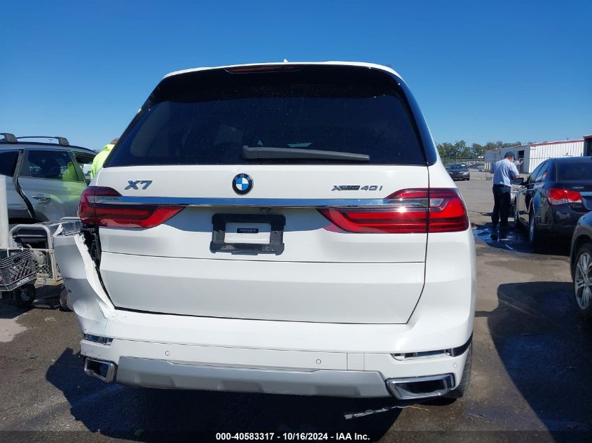 2021 BMW X7 xDrive40I VIN: 5UXCW2C01M9E80118 Lot: 40583317