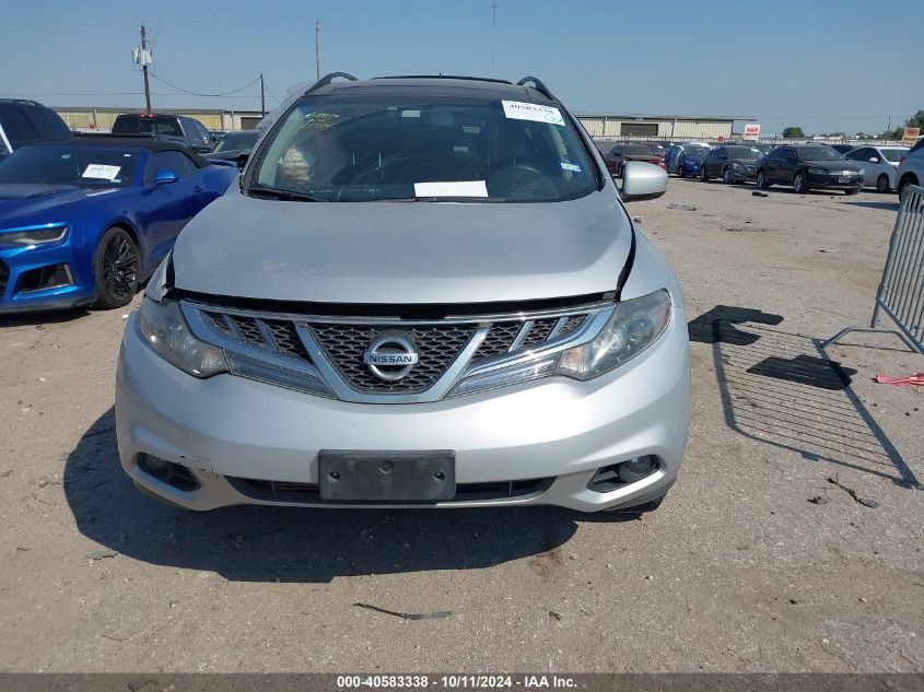 2012 Nissan Murano S/Sl/Le VIN: JN8AZ1MU0CW100327 Lot: 40583338