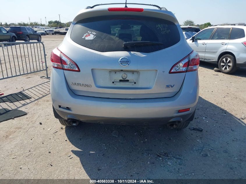 2012 Nissan Murano S/Sl/Le VIN: JN8AZ1MU0CW100327 Lot: 40583338