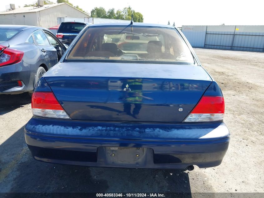 2003 Mitsubishi Lancer Ls VIN: JA3AJ36E63U099473 Lot: 40583346